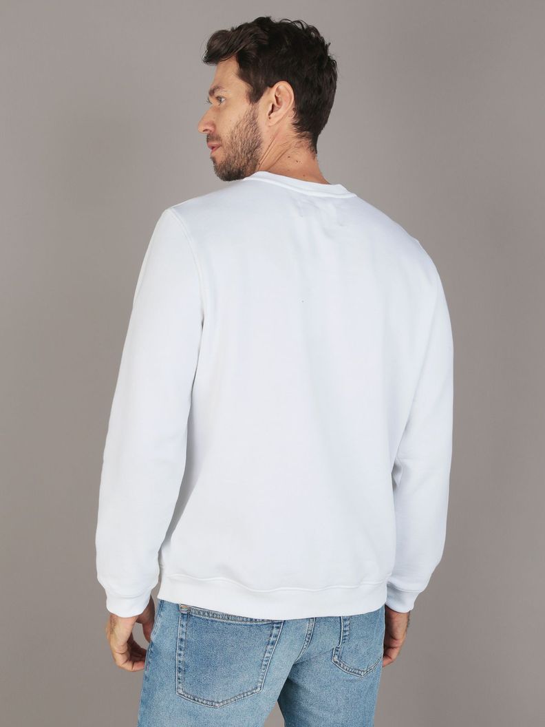 Polerón Outline Monologo Blanco Calvin Klein-2