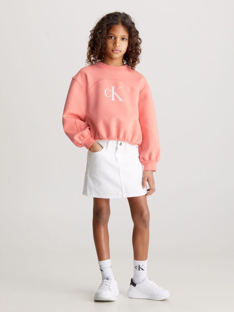 Polerón Niña Iridescent Rosado Calvin Klein-1