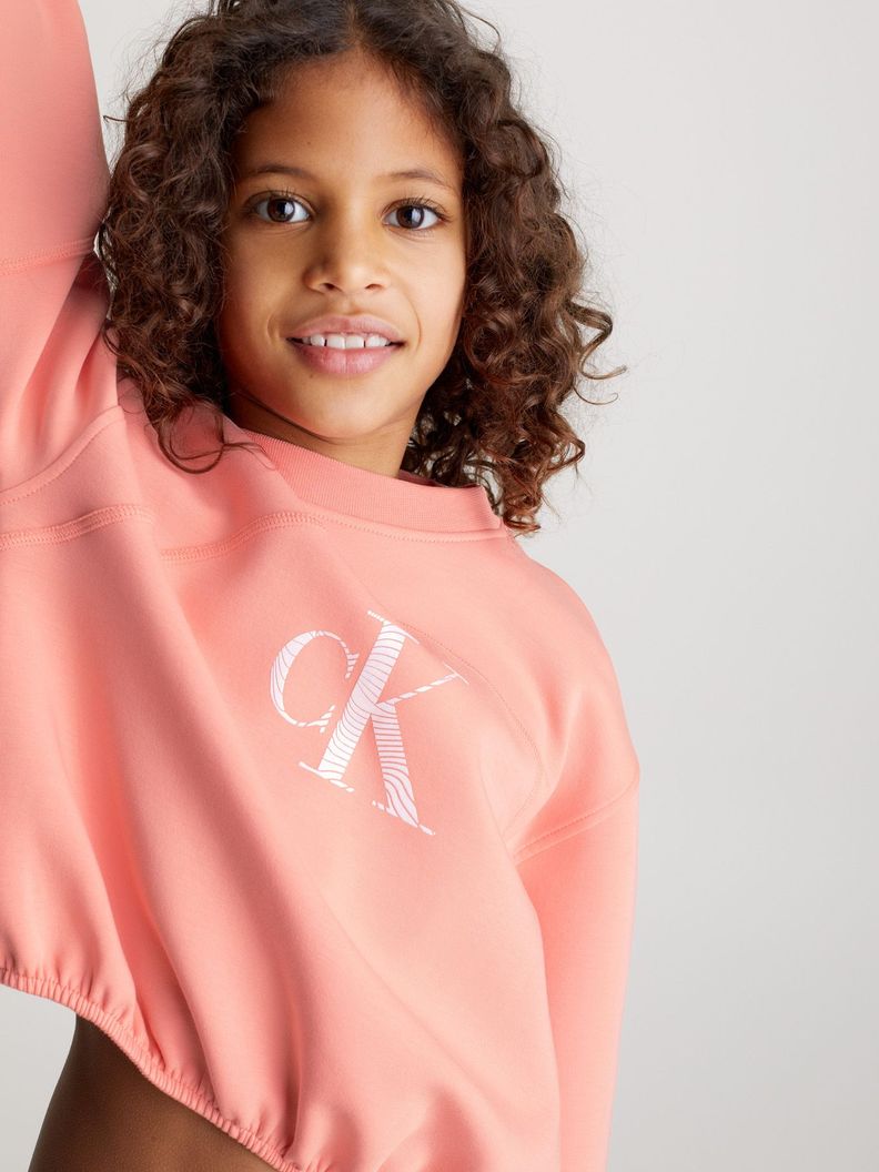 Polerón Niña Iridescent Rosado Calvin Klein-3