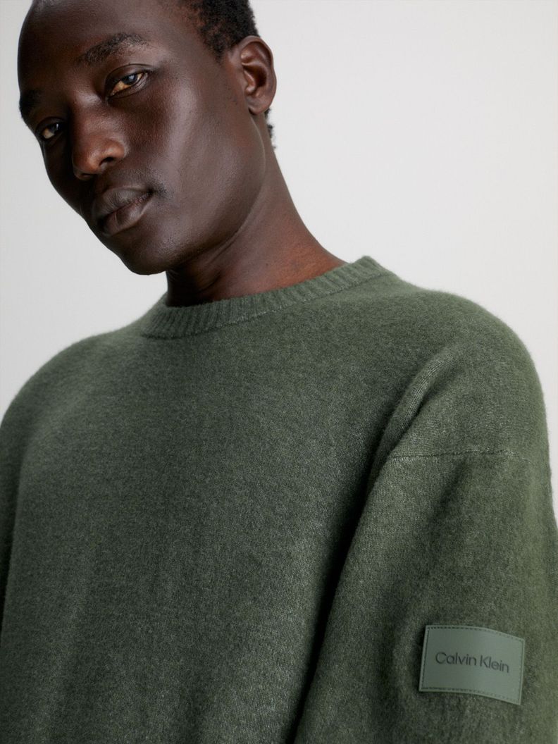 Sweater Lycra Blend Verde Calvin Klein-3