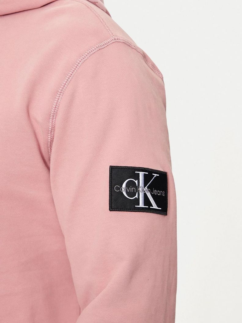 Polerón con Gorro Badge Rosado Calvin Klein-3