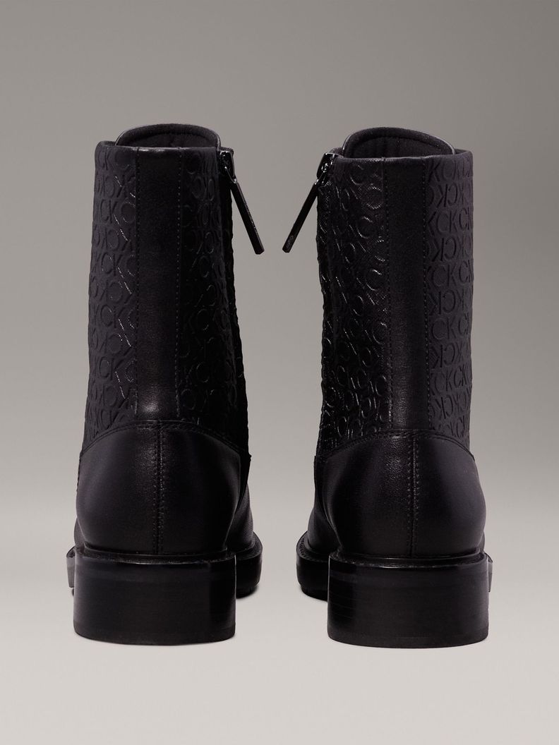 Botas Flat Combat Negro Calvin Klein-1