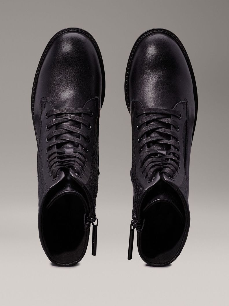Botas Flat Combat Negro Calvin Klein-2