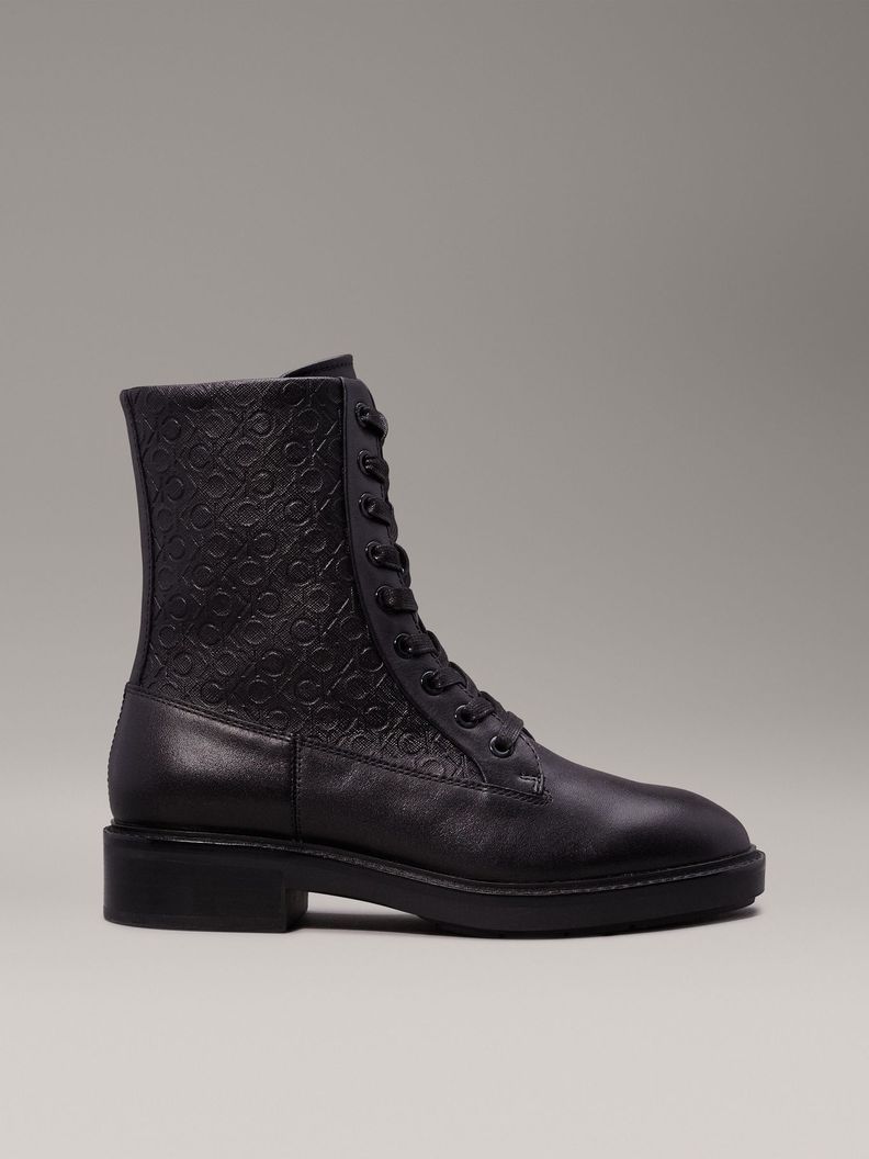 Botas Flat Combat Negro Calvin Klein-4