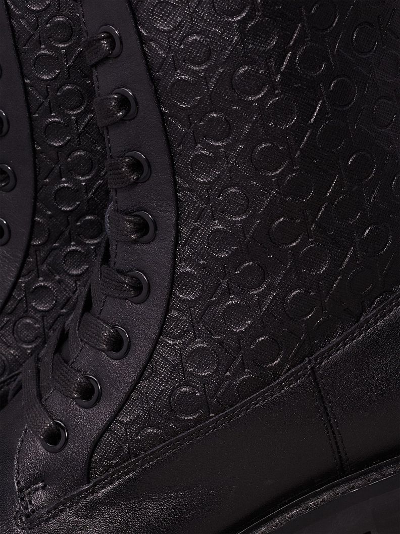 Botas Flat Combat Negro Calvin Klein-6