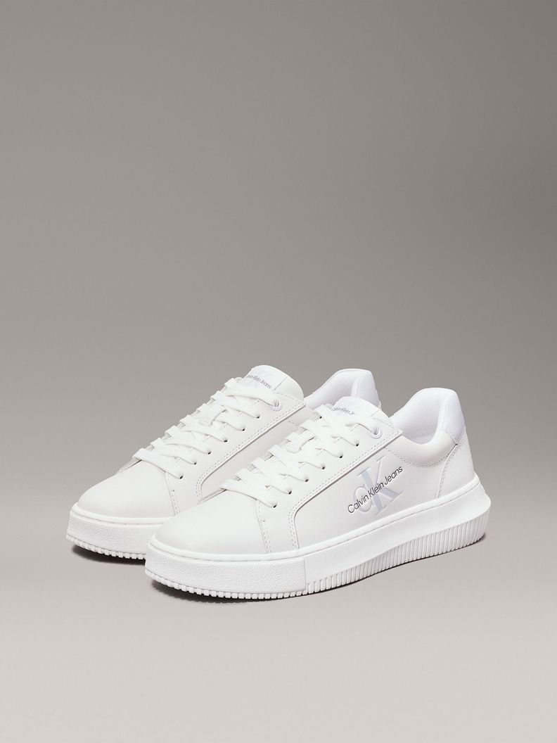 Zapatillas de Cuero Chunky Mono Blanco Calvin Klein-0