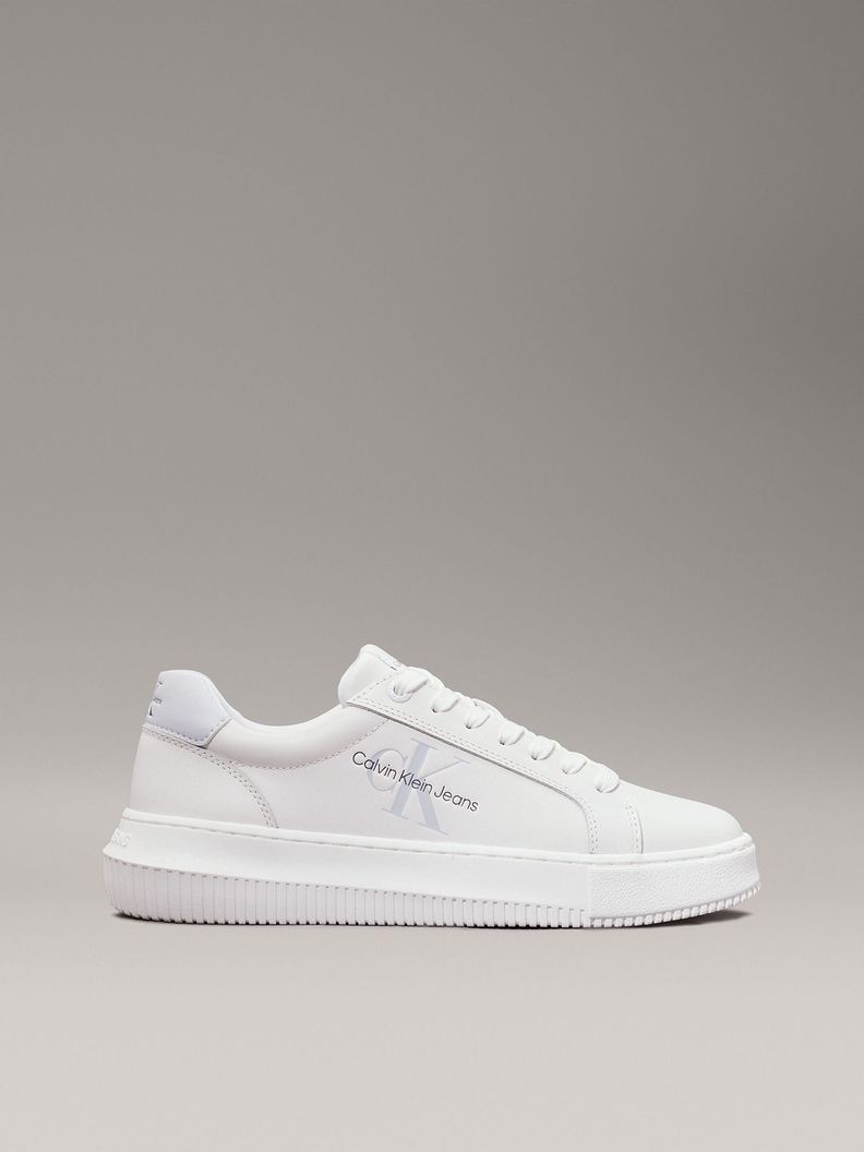 Zapatillas de Cuero Chunky Mono Blanco Calvin Klein-4