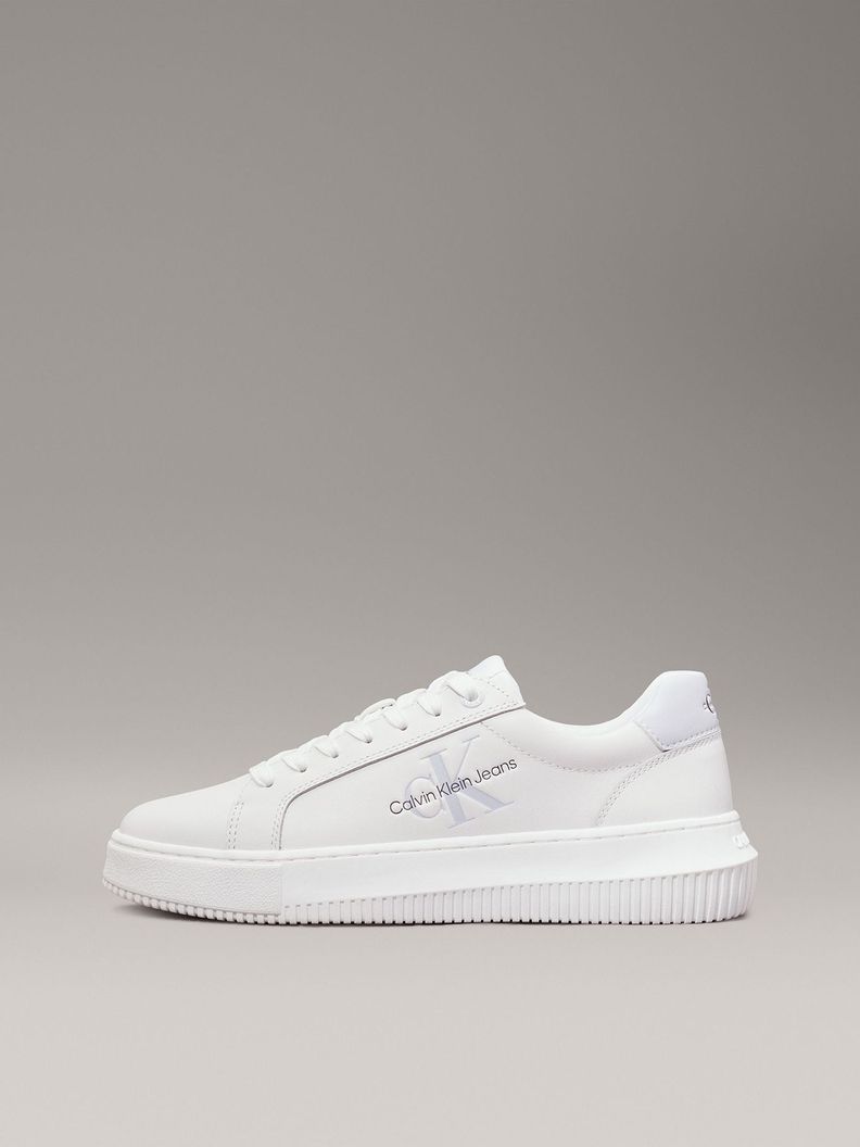 Zapatillas de Cuero Chunky Mono Blanco Calvin Klein-5