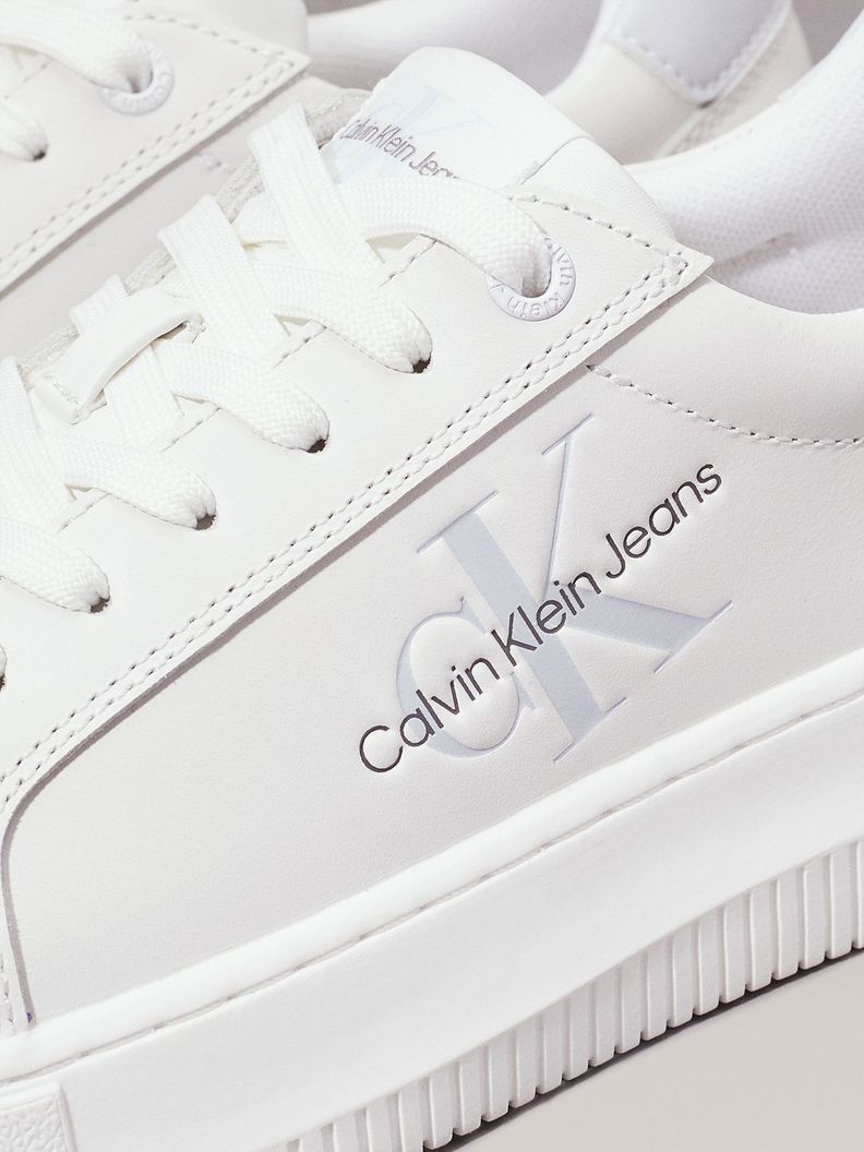 Zapatillas de Cuero Chunky Mono Blanco Calvin Klein-6