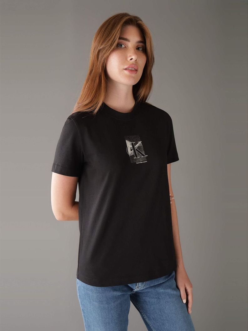Polera Diffused Ck Regular Negro Calvin Klein-0