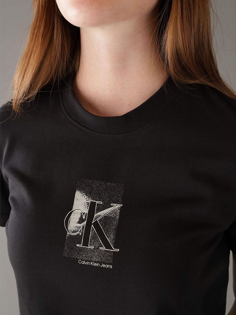 Polera Diffused Ck Regular Negro Calvin Klein-3