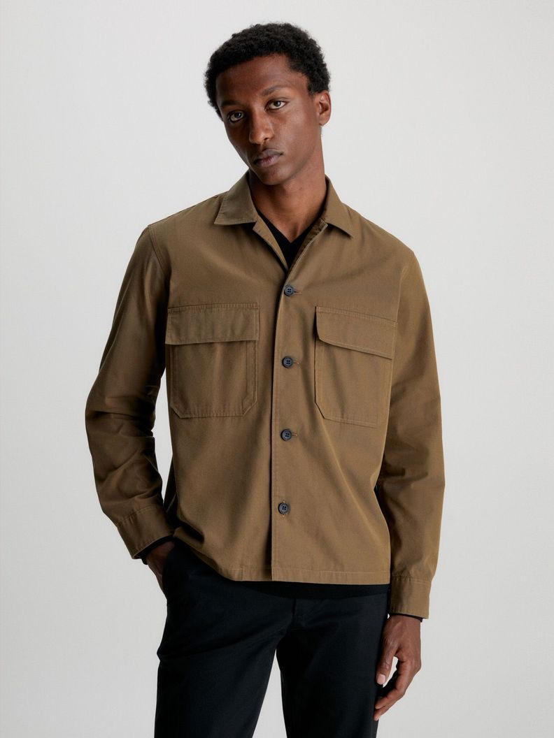 Sobrecamisa Cotton Nylon Café Calvin Klein-0