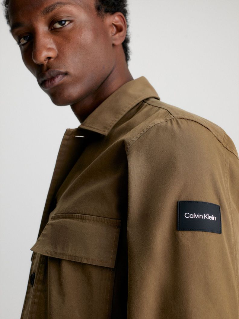 Sobrecamisa Cotton Nylon Café Calvin Klein-3