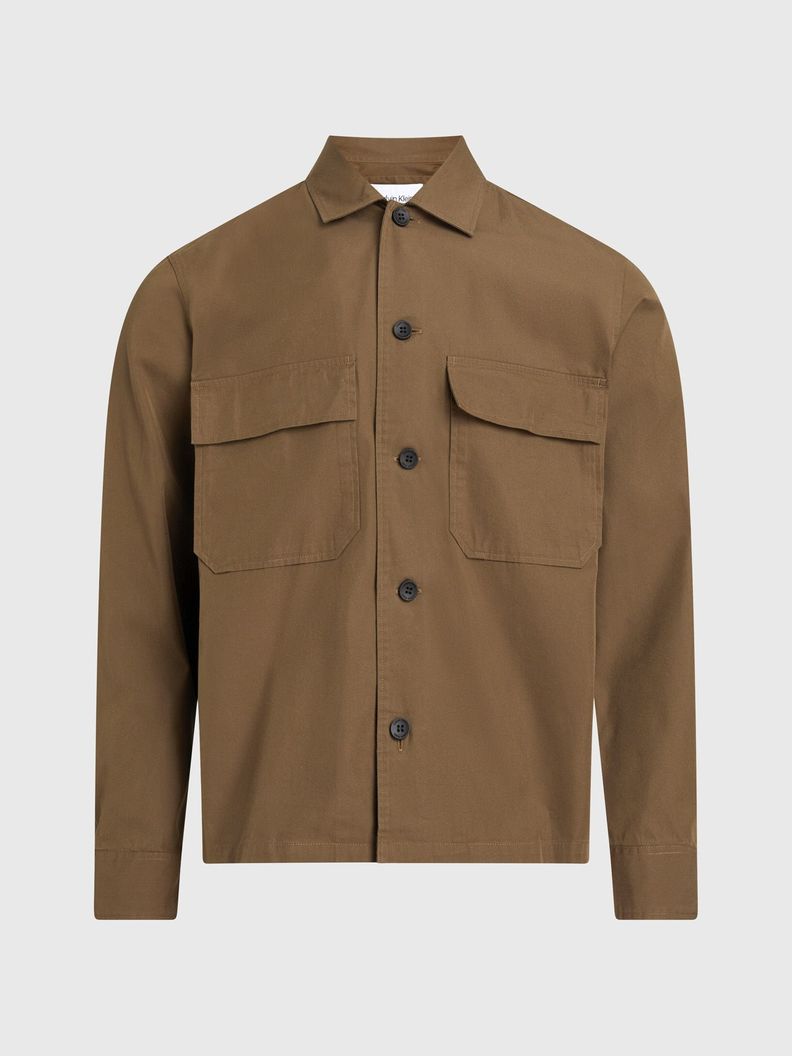 Sobrecamisa Cotton Nylon Café Calvin Klein-4