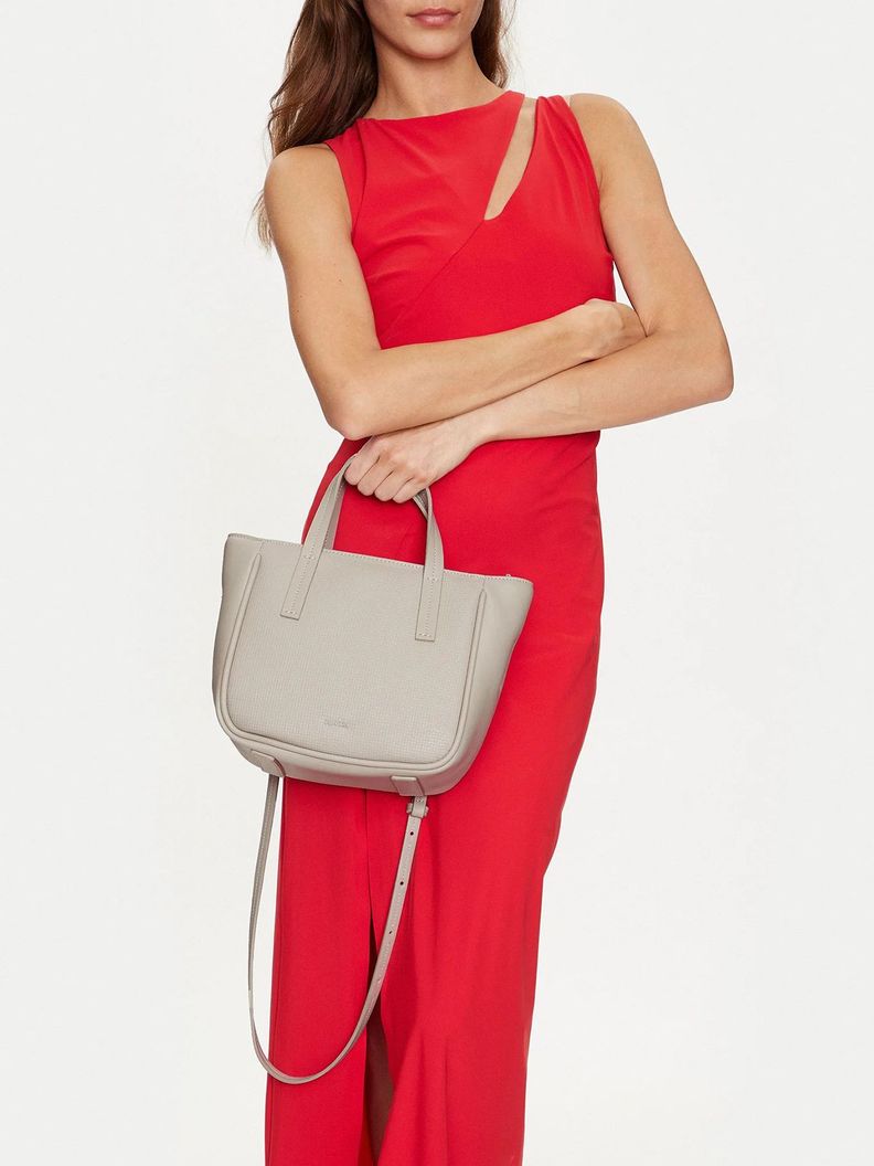 Cartera Tote Ck Refine Beige Calvin Klein-4