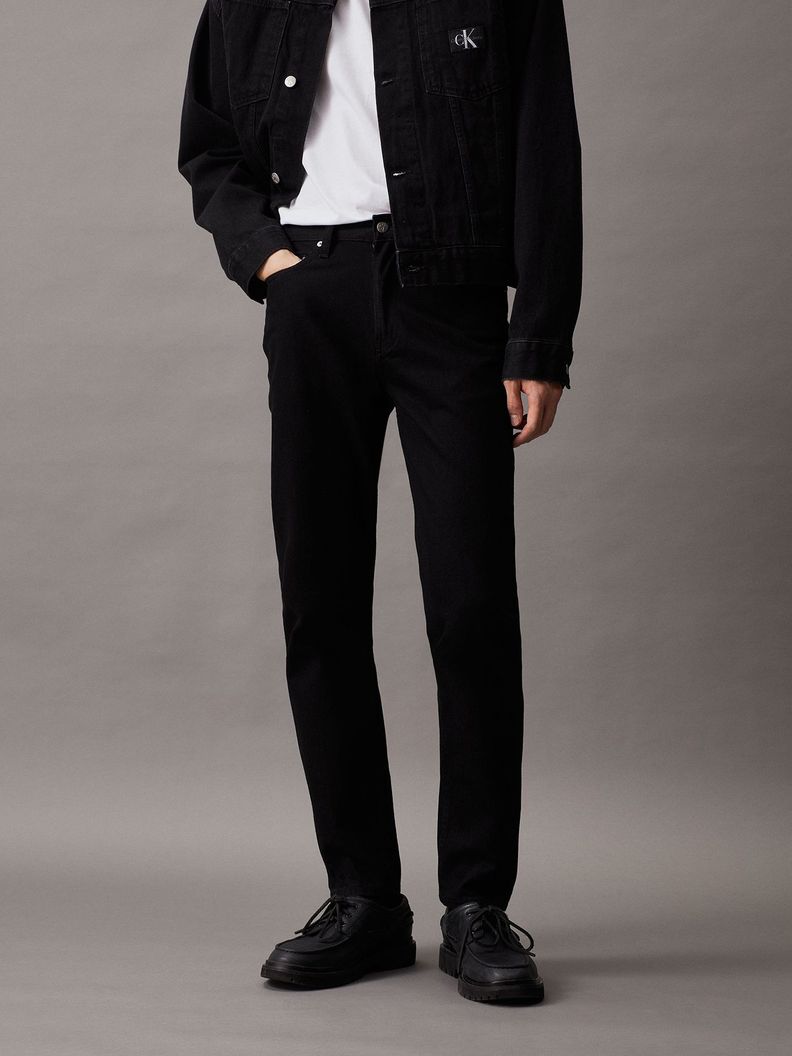Jeans Regular Taper Negro Calvin Klein-0