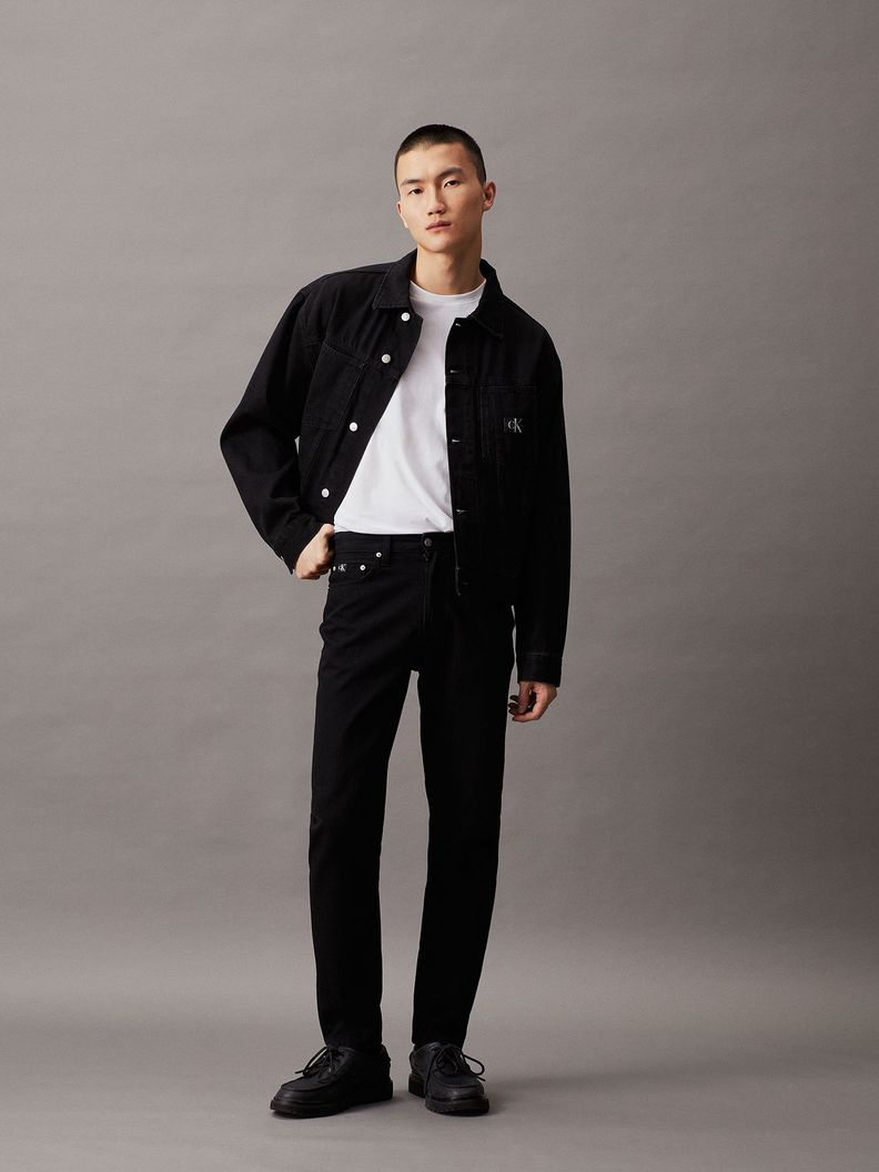 Jeans Regular Taper Negro Calvin Klein-1
