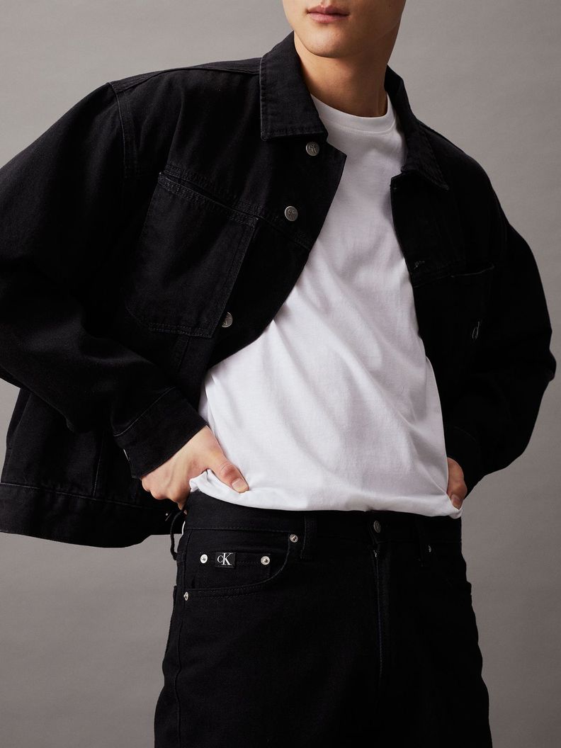 Jeans Regular Taper Negro Calvin Klein-3