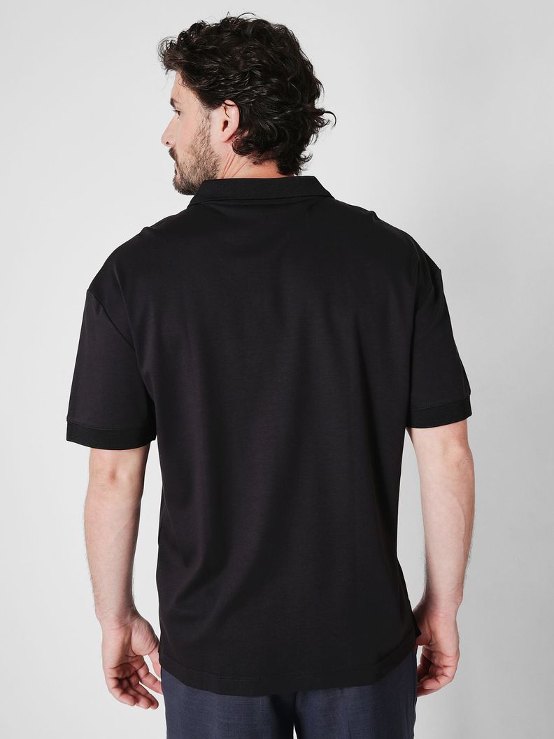 Polo Smooth Open Negro BEH Calvin Klein-2