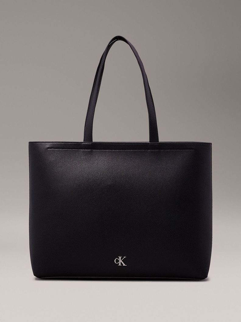Cartera Tote Minimal Monogram Negro Calvin Klein-0