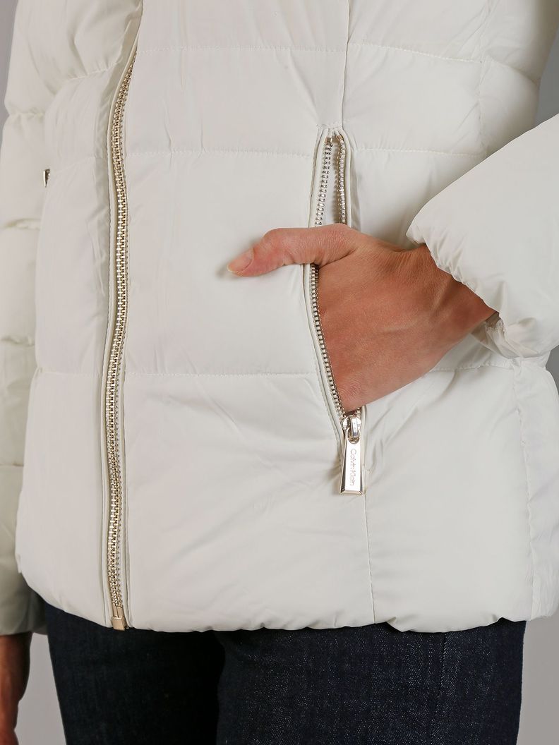 Parka Liquid Stretch Puffer Blanco Calvin Klein-4