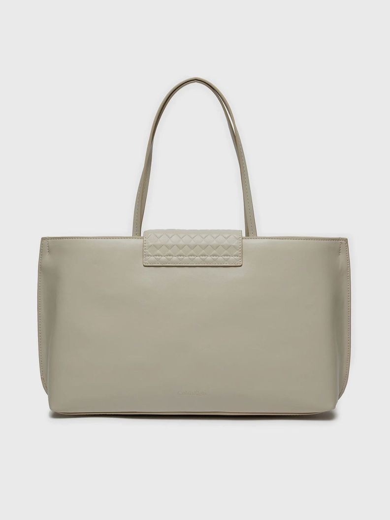 Cartera Mini Tote Quilt Beige Calvin Klein-1