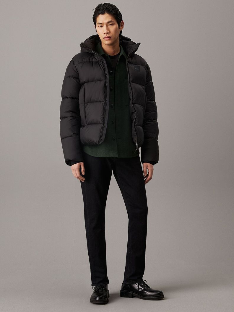 Parka con Gorro Quilt Puffer Negro Calvin Klein-1