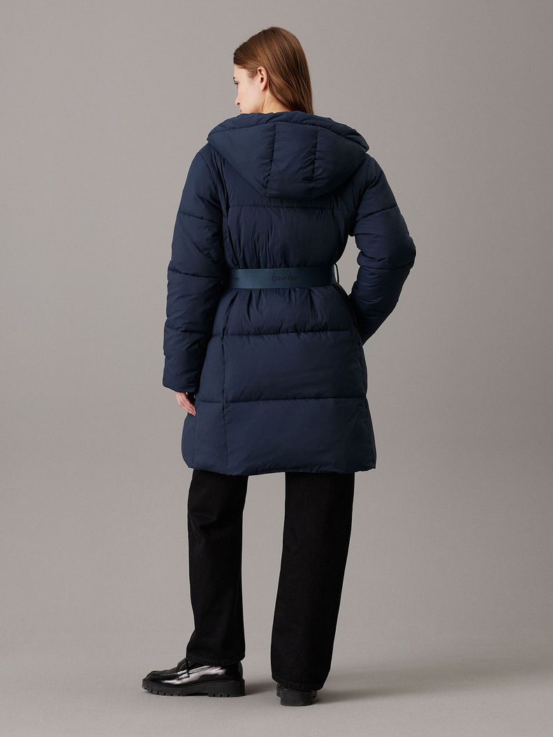 Parka Logo Belt-Puffer Azul Calvin Klein-1