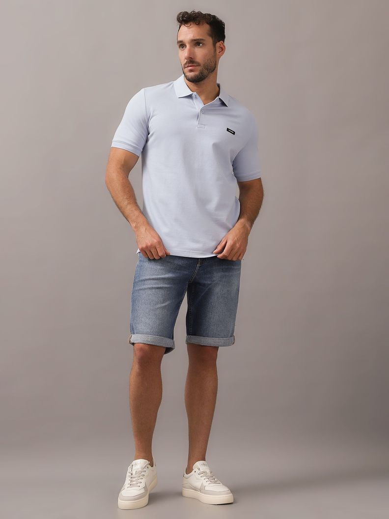 Polo Stretch Slim Azul Calvin Klein-1
