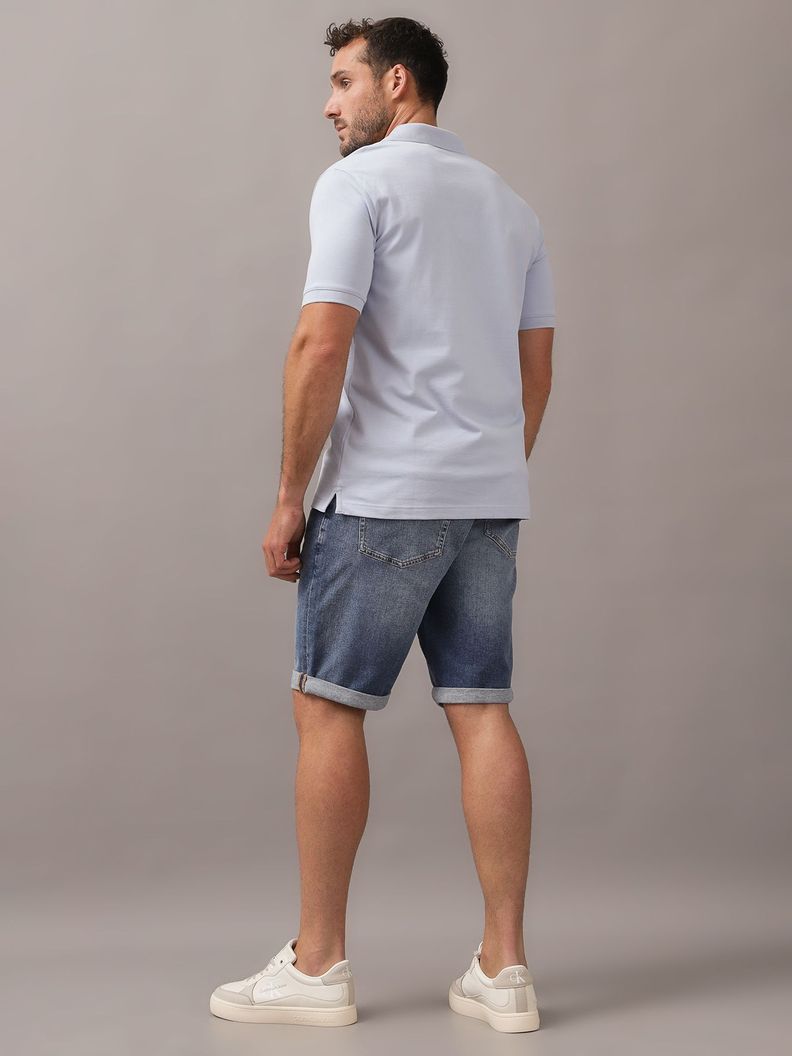 Polo Stretch Slim Azul Calvin Klein-2