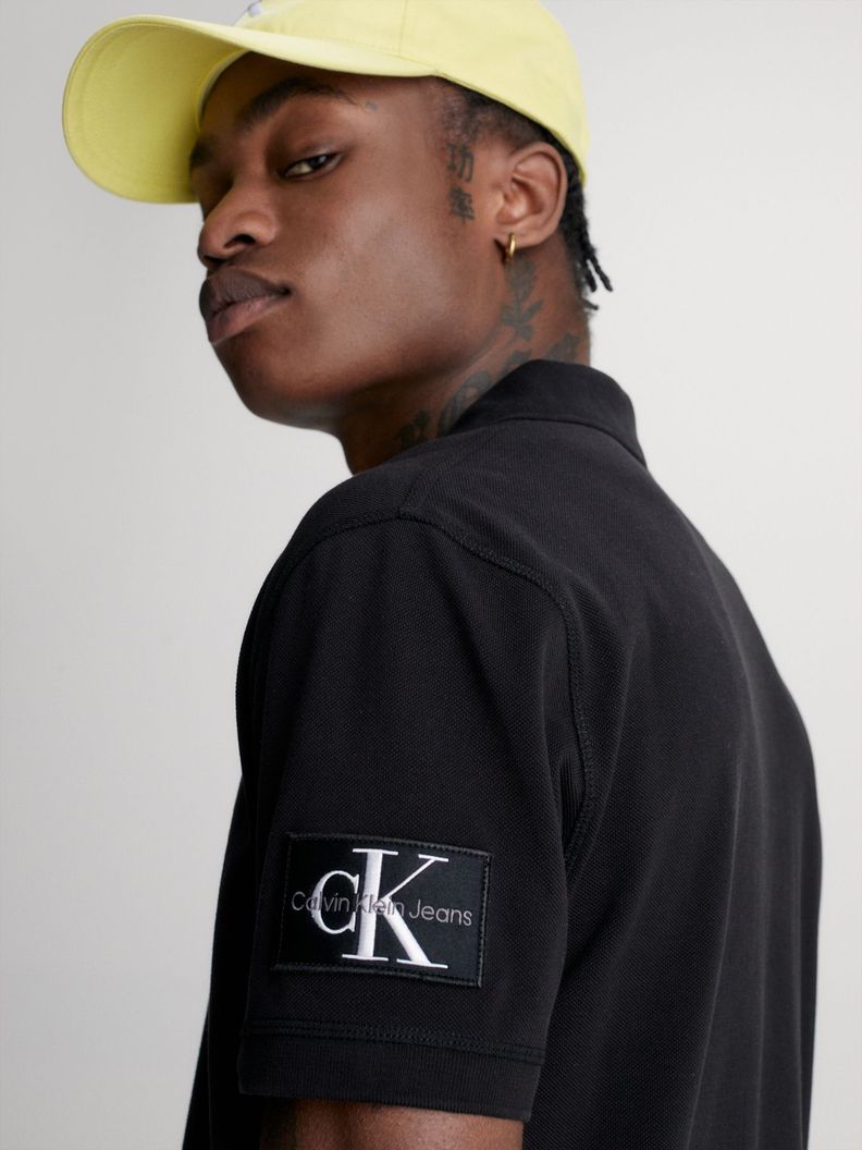 Polo Badge Negro Calvin Klein-3