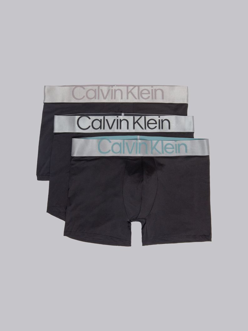 Pack 3 Bóxers Low Rise Trunk Steel Negro Calvin Klein-0