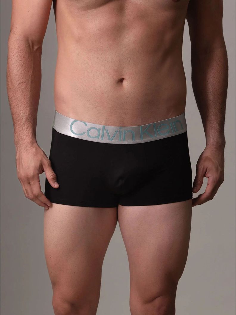 Pack 3 Bóxers Low Rise Trunk Steel Negro Calvin Klein-1