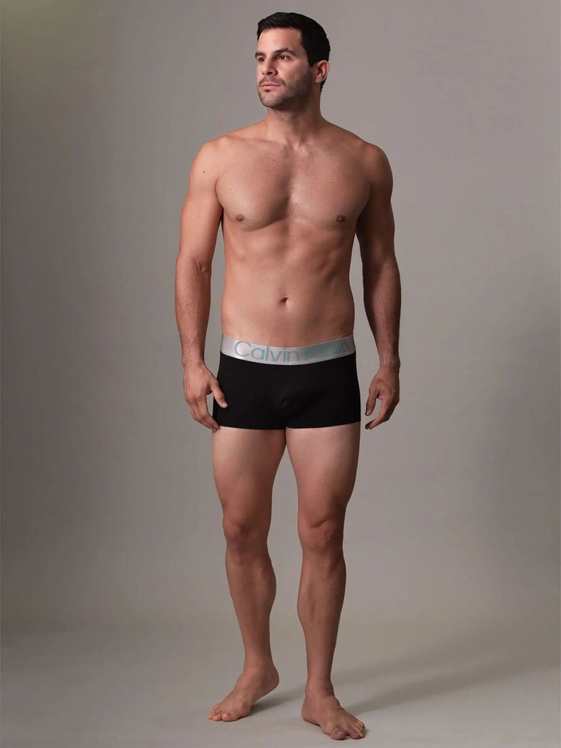 Pack 3 Bóxers Low Rise Trunk Steel Negro Calvin Klein-2