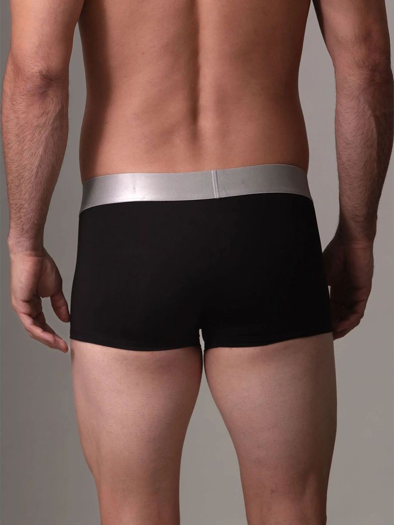 Pack 3 Bóxers Low Rise Trunk Steel Negro Calvin Klein-4
