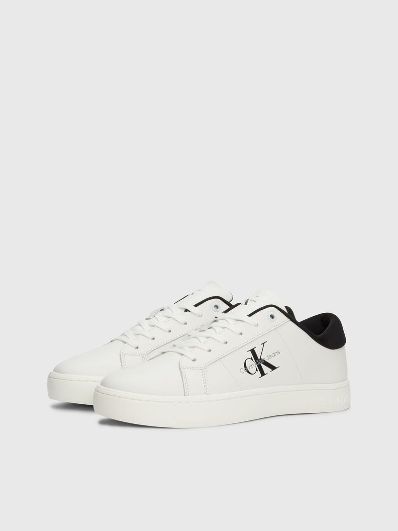 Zapatilla Cuero Classic Cupsole Low Blanco Calvin Klein-0
