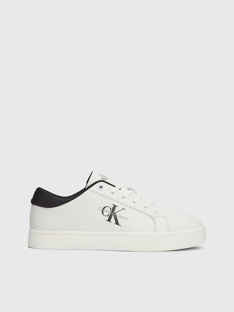 Zapatilla Cuero Classic Cupsole Low Blanco Calvin Klein-4