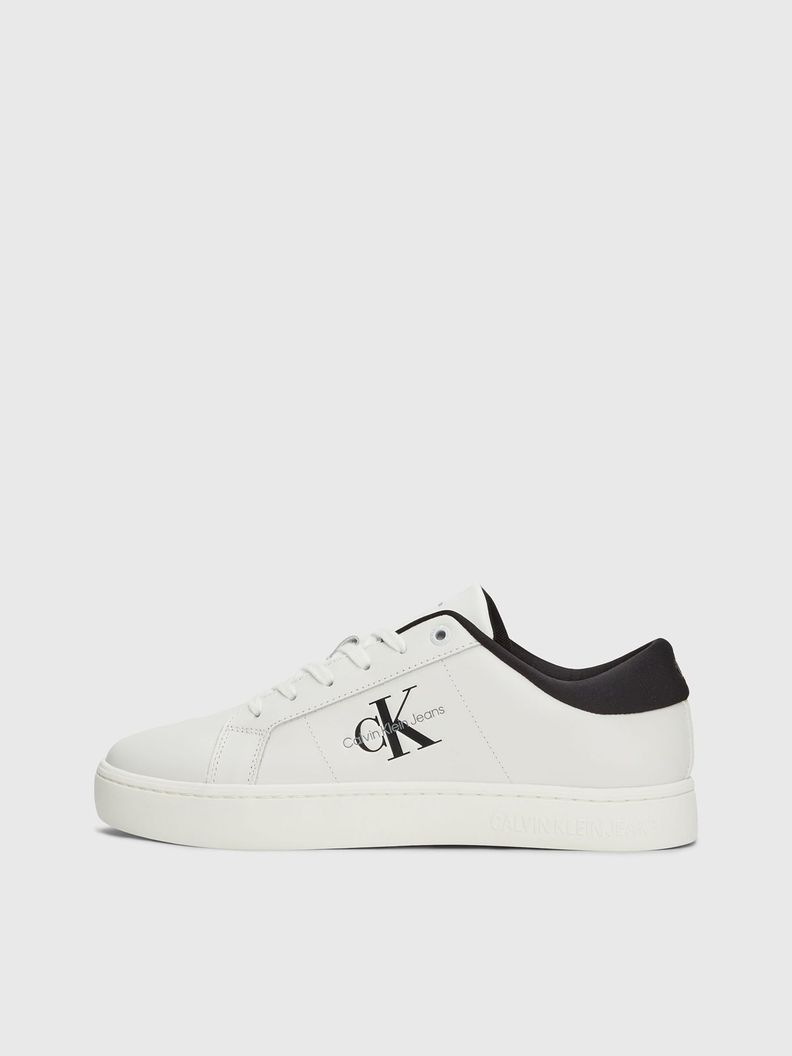 Zapatilla Cuero Classic Cupsole Low Blanco Calvin Klein-5