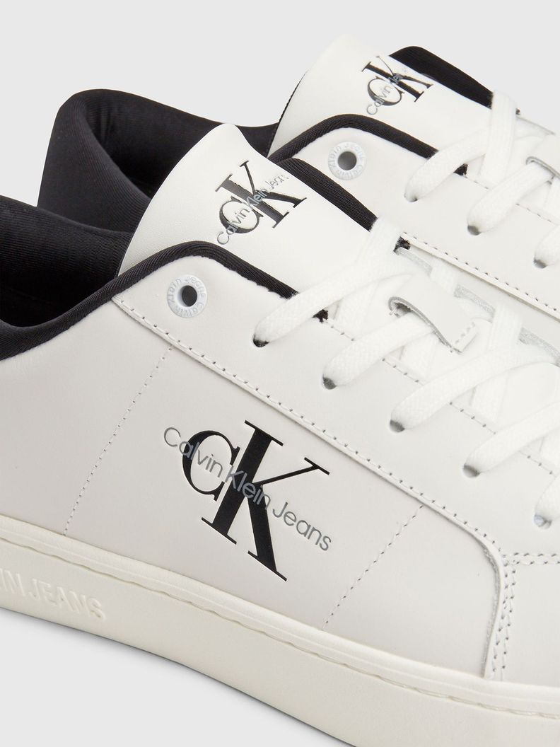 Zapatilla Cuero Classic Cupsole Low Blanco Calvin Klein-6