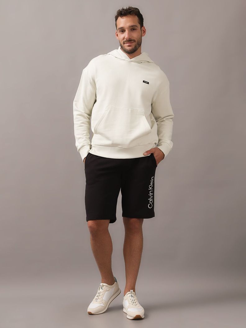 Polerón con Gorro Cotton Comfort Blanco Calvin Klein-1