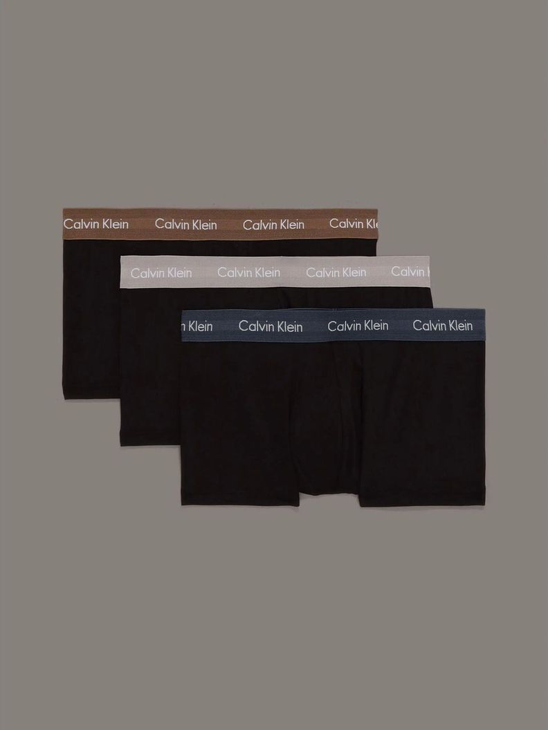 Pack 3 Bóxer Low Rise Trunk Stretch Negro Calvin Klein-0