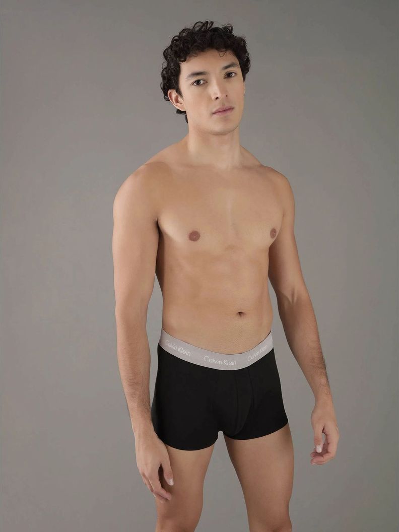 Pack 3 Bóxer Low Rise Trunk Stretch Negro Calvin Klein-1