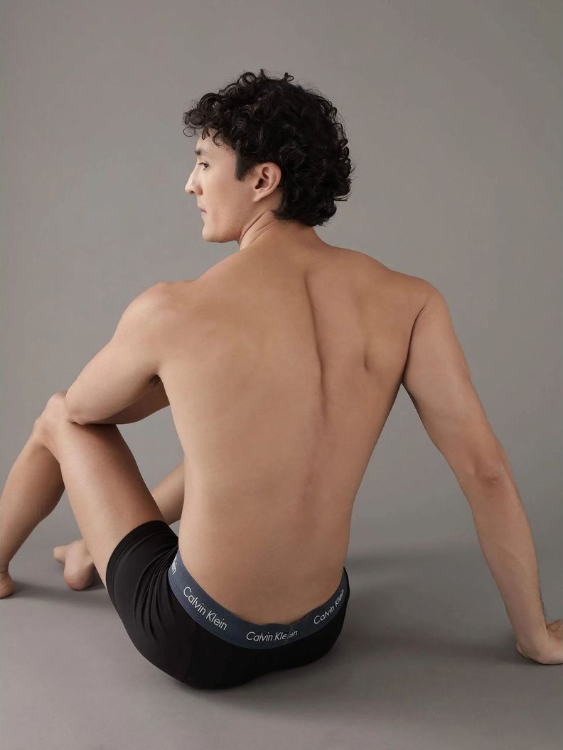Pack 3 Bóxer Low Rise Trunk Stretch Negro Calvin Klein-3