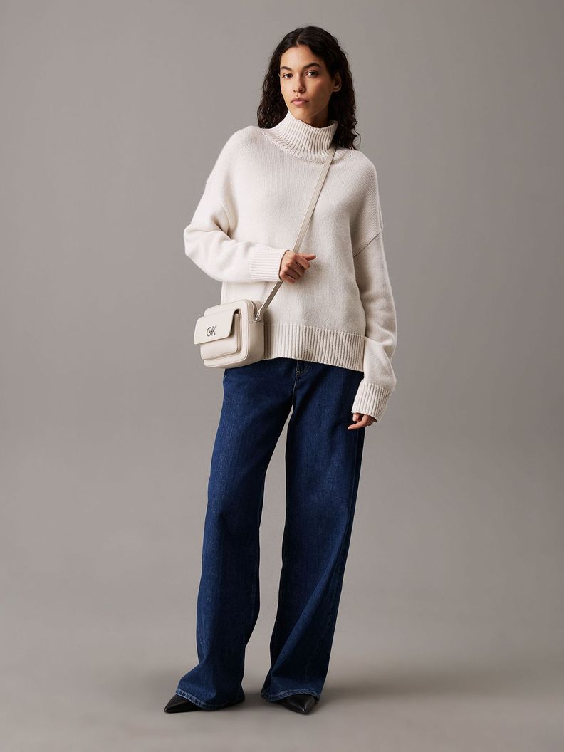 Bandolera Re-Lock Blanco Calvin Klein-1