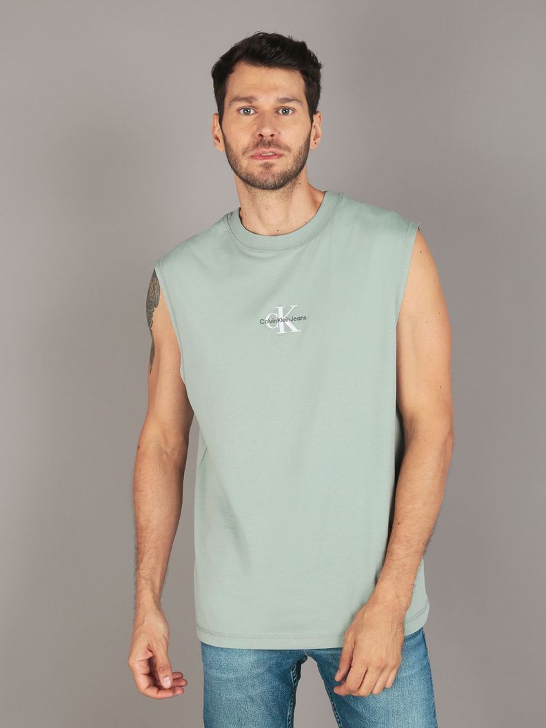 Polera Sin Mangas Monologo Verde Calvin Klein-0