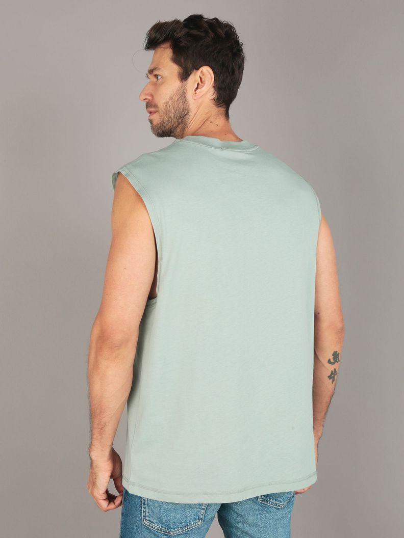 Polera Sin Mangas Monologo Verde Calvin Klein-2