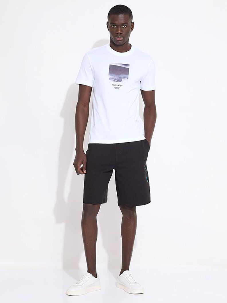 Polera Grafica Hombre Blanco Calvin Klein-1