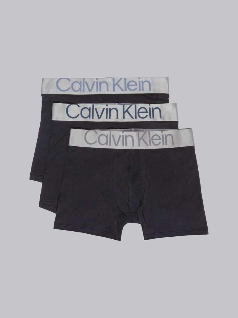 Pack 3 Bóxers Brief Steel Cotton Negro Calvin Klein-0
