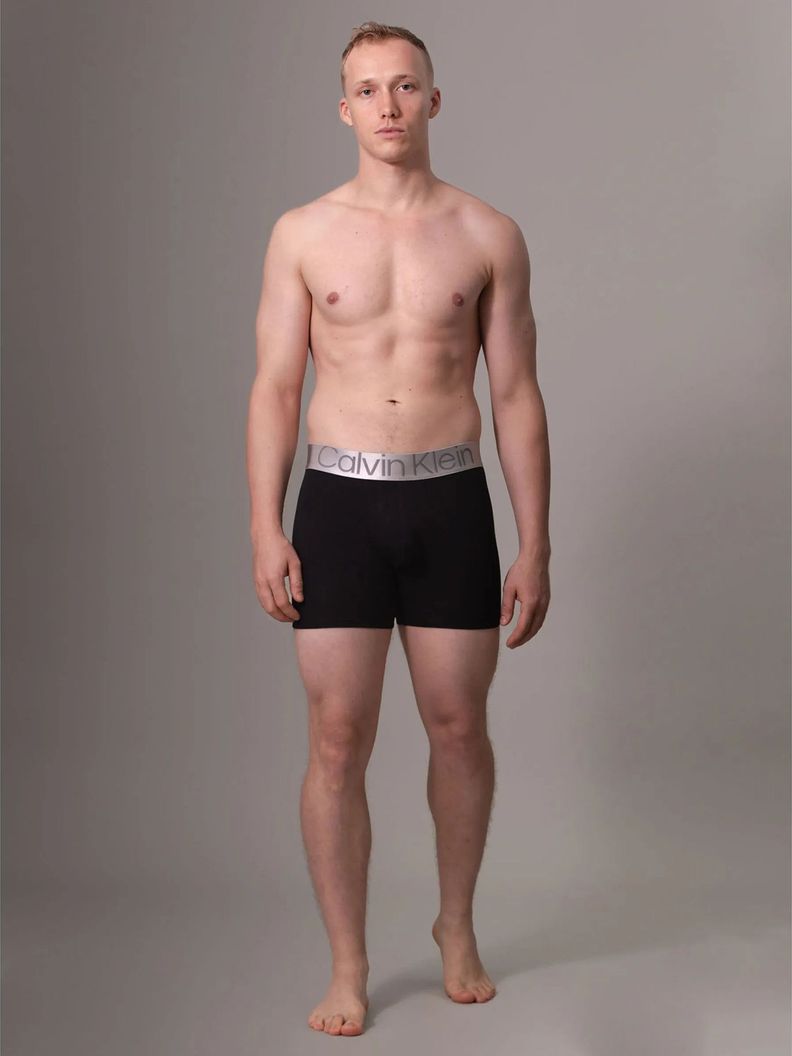 Pack 3 Bóxers Brief Steel Cotton Negro Calvin Klein-2