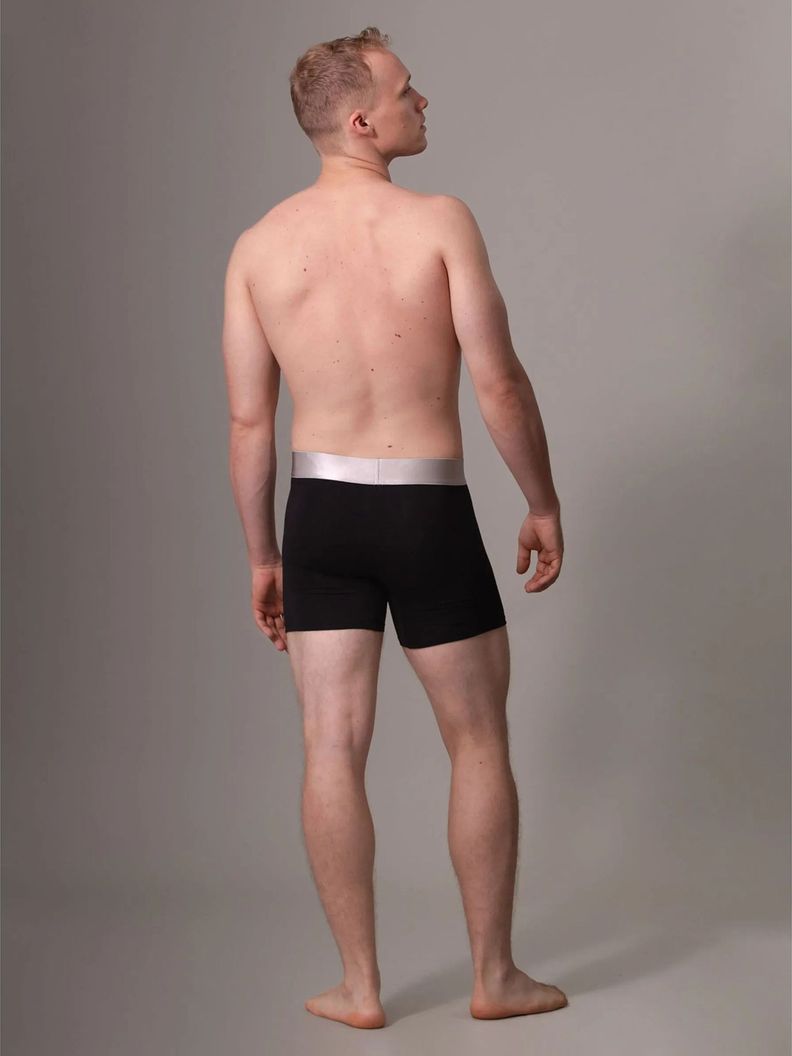 Pack 3 Bóxers Brief Steel Cotton Negro Calvin Klein-3